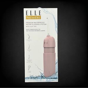 ELLE PREMIER Premium Waterproof Water Flossing System With 4 Jet Tips New In box